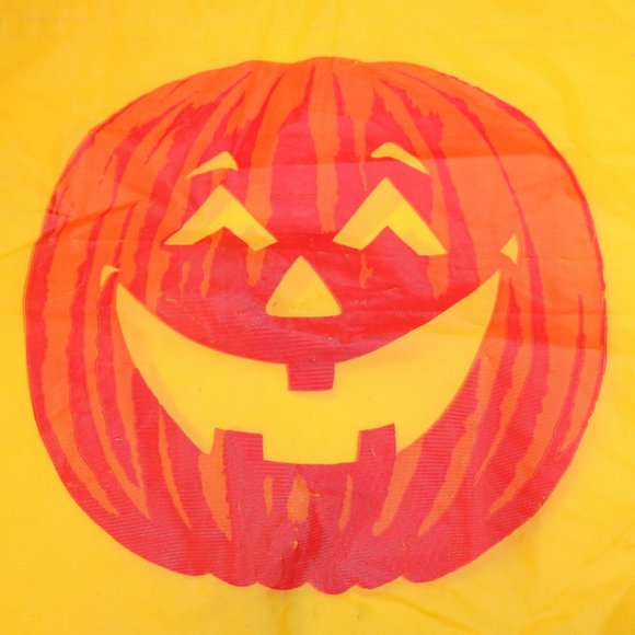 lot of 2 different size halloween bags w/ handle pumking orange - Picture 3 of 4